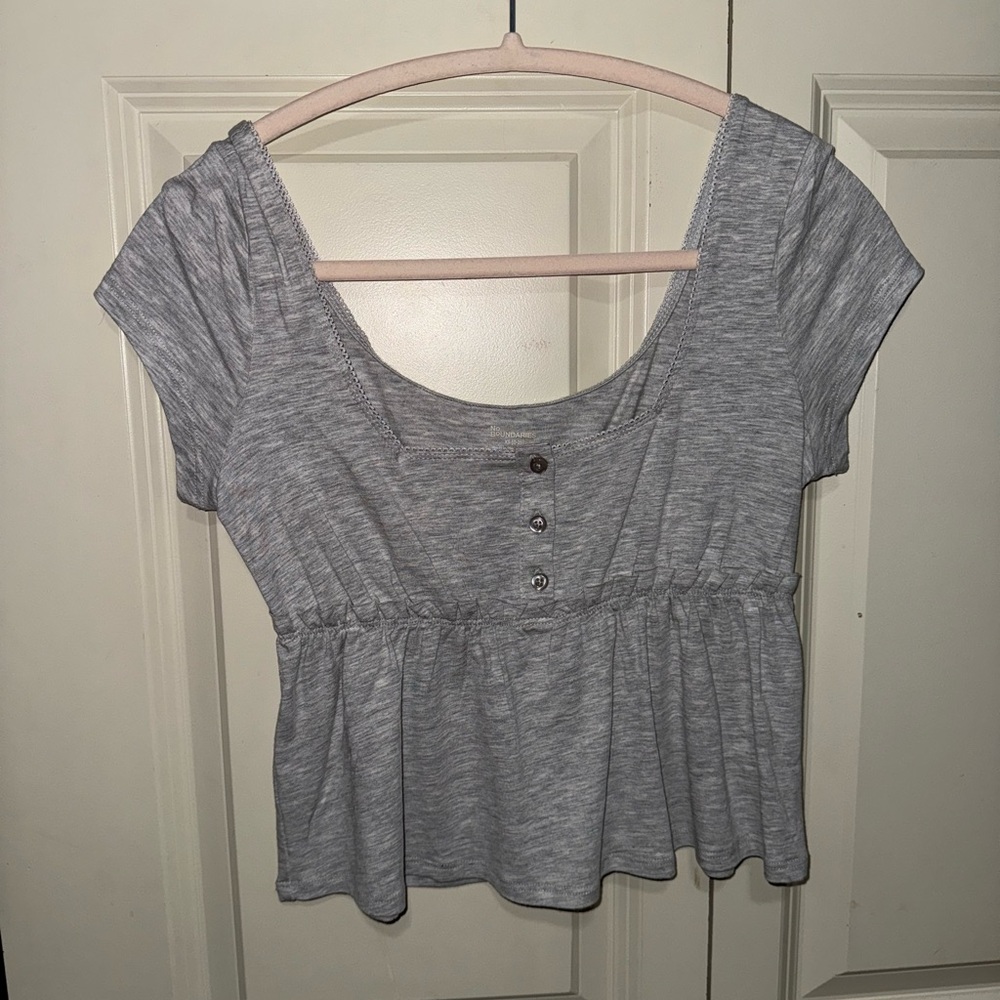 Gray Women's Top